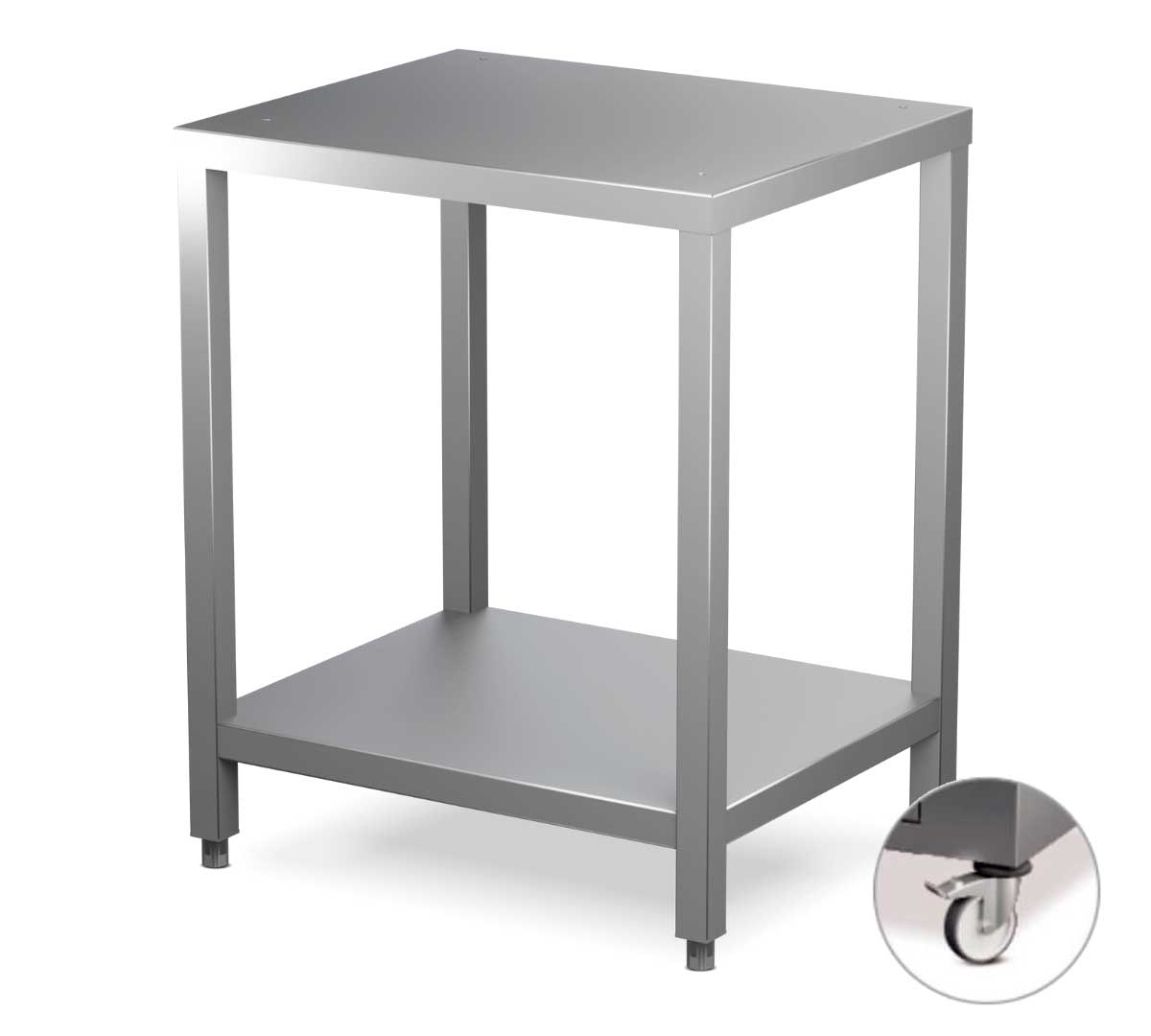 Mesa Tubular con ruedas | Pujadas p85090MTR